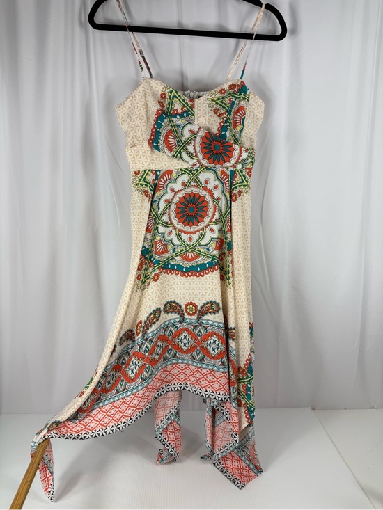 Lovposh Dresses & Skirts - Lovposh Spaghetti Strap Sun Dress Women's Size M Handkerchief Zipper Back Boning